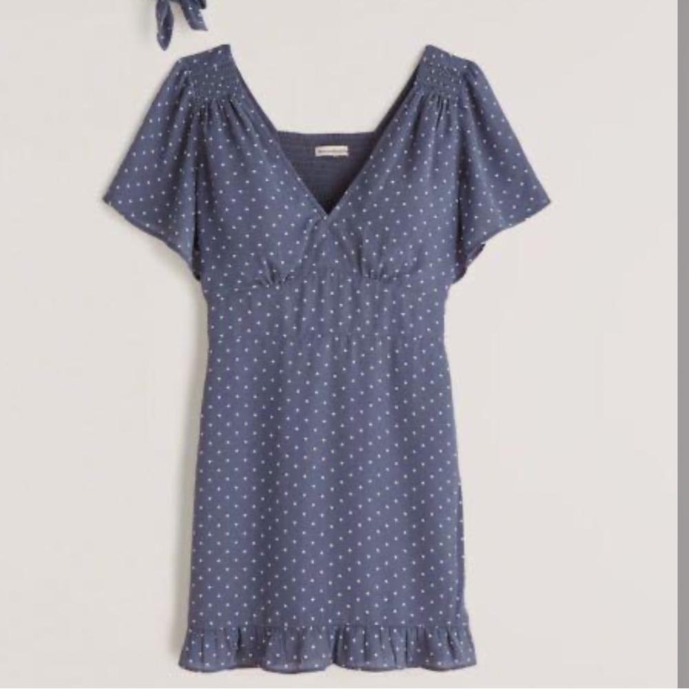 Abercrombie & Fitch Flutter Sleeve Mini Dress Ladies Size L